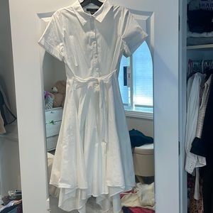 Ivy & Blu White Handkerchief Collar Dress NWT